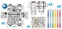 Joustra Maped creatief caravan inkleuren en vouwen - thumbnail