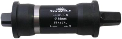 SunRace Trapas BBS08 127/35mm Spieloos Zwart SunRace Trapas BBS08 127/35mm Spieloos Zwart