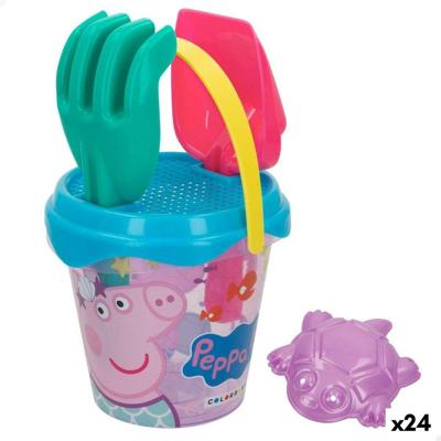Strandspeelgoedset Peppa Pig 14 x 12,5 x 14 cm (24 Stuks) Strandspeelgoedset Peppa Pig 14 x 12,5 x 14 cm (24 Stuks)