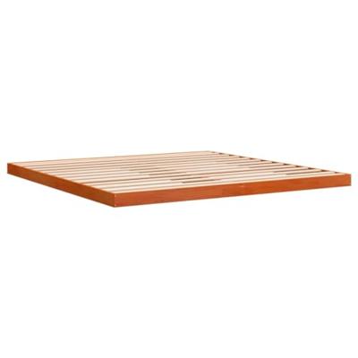 Bedframe massief grenenhout wasbruin 200x200 cm Bedframe massief grenenhout wasbruin 200x200 cm
