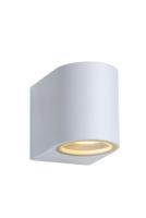 Lucide ZORA-LED - Wandspot / Wandlamp Binnen/Buiten - LED Dimb. - GU10 - 1x5W 3000K - IP44 - Wit - thumbnail