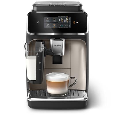 Automatische espressomachine - PHILIPS - Silent Brew EP2336/40 - 4 LatteGo dranken - Chroom zwart