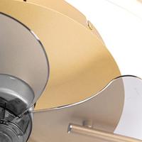 QAZQA Plafondventilator messing incl. LED met afstandsbediening - - thumbnail