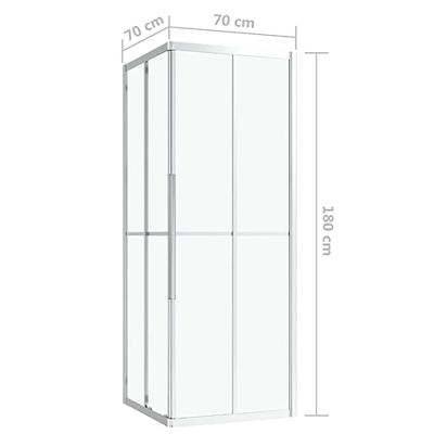 VidaXL Douchecabine 70x70x180 cm esg