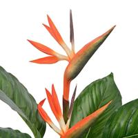 Kunstplant met pot strelitzia 100 cm rood - thumbnail