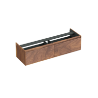 Onderkast Forzalaqua Reno 160x51x40 Cm 2 Lades Softclose Noten Pure Walnut - thumbnail
