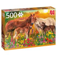 Jumbo PC Horses in the Meadow legpuzzel 500 stukjes - thumbnail