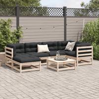 7-delige Loungeset massief grenenhout - thumbnail