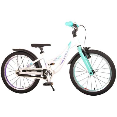 Volare glamour kinderfiets - meisjes - 18 inch - wit/mint groen - prime collection Volare glamour kinderfiets - meisjes - 18 inch - wit/mint groen - prime collection