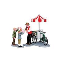 Lemax gelato cart s/4 kerstdorp figuur type 5 Caddington Village 2013 - thumbnail