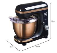 Bestron AKM900CO keukenmachine 1000 W 2,5 l Zwart, Koper - thumbnail