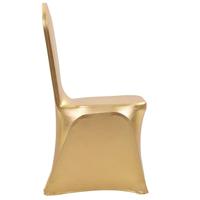 VidaXL 6 st stoelhoezen stretch goud - thumbnail