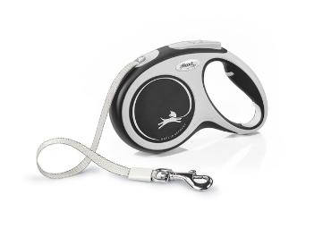 Flexi New Comfort M Tape rollijn 5 meter Zwart