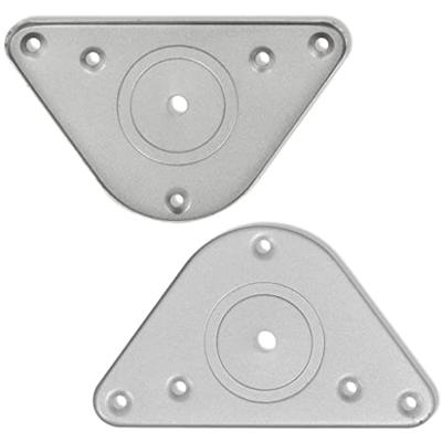 Tafelpoten in hoogte verstelbaar geborsteld nikkel 710 mm 4 st