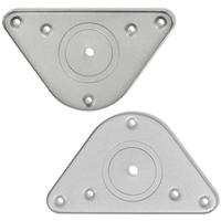 Tafelpoten in hoogte verstelbaar geborsteld nikkel 710 mm 4 st - thumbnail