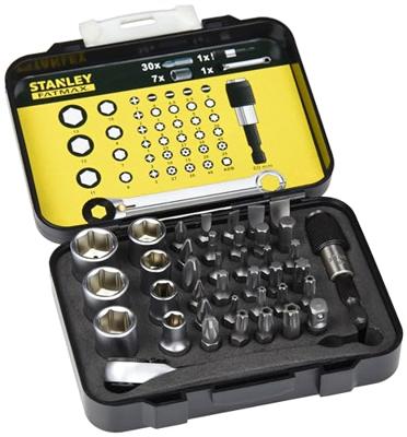 Stanley handgereedschap Bitset Expert Pro 1/4" - Ringsteeksleutel (40 delig) - 1-13-907 - thumbnail