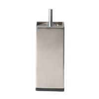 Stalen meubelpoot rvs look vierkant 4 bij 4 cm en hoogte 10 cm (M8) - thumbnail