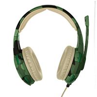 Trust Gaming Headset met Microfoon voor PS4, PS5, PC, Xbox Series X, Nintendo Switch, Xbox One GXT 310C Radius - Verstelbare Microfoon en Hoofdband, 1m Kabel - Jungle Camo - thumbnail