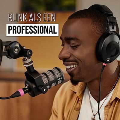 Rode PODMIC Spraakmicrofoon Statief Zendmethode:Kabelgebonden Incl. windkap XLR Kabelgebonden Zwart