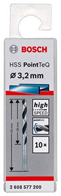 Bosch Accessories 2608577200 2608577200 Metaal-spiraalboor 3.2 mm 10 stuk(s) Bosch Accessories 2608577200 2608577200 Metaal-spiraalboor 3.2 mm 10 stuk(s)