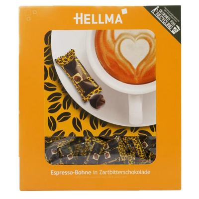 Hellma - Espresso Bonen in Pure Chocolade - 380 stuks