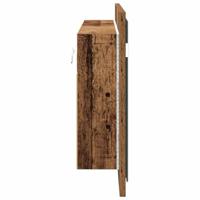 LED Spiegelkast Oud hout 100 x 12 x 45 cm Bewerkt hout - thumbnail