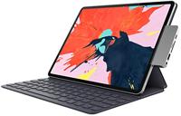 Hyper - HyperDrive 6-in-1 USB-C Hub voor iPad Pro/Air - 3,5 mm audio jack stekker, USB-A, SD, Micro SD, USB-C, HDMI - zilver - thumbnail
