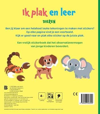 Standaard Uitgeverij Ik plak en leer - dieren 4-5 jaar