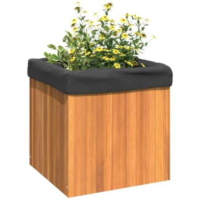 VidaXL Plantenbak 45x45x45 cm massief acaciahout