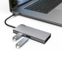 Hama USB-C (USB 3.2 Gen 2) multiport hub 6 poorten Grijs - thumbnail