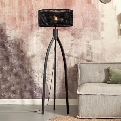 GOOD&MOJO Vloerlamp 'Java' 3-poot, Bamboe, kleur Zwart