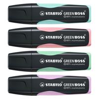 Stabilo green boss pastel - markeerstift - set met 4 stuks - thumbnail