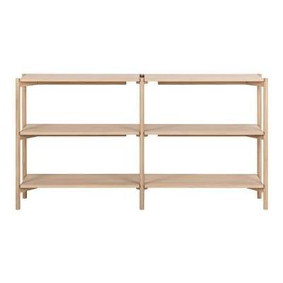 Bendt Laag Wandrek 'Calais' Eiken Whitewash, 169 x 88cm, kleur Wit