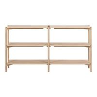Bendt Laag Wandrek 'Calais' Eiken Whitewash, 169 x 88cm, kleur Wit - thumbnail