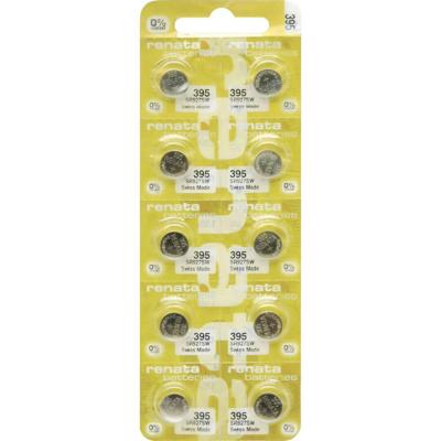 Renata Knoopcel 395 1.55 V 10 stuk(s) 55 mAh Zilveroxide 395.MP-E Renata Knoopcel 395 1.55 V 10 stuk(s) 55 mAh Zilveroxide 395.MP-E