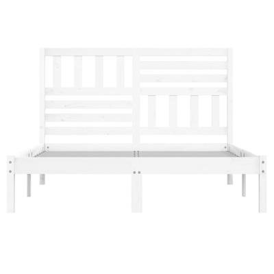 Bedframe massief grenenhout wit 140x200 cm Bedframe massief grenenhout wit 140x200 cm