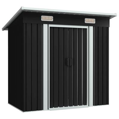 Tuinschuur staal antraciet