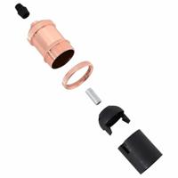 Lamphouders 2 st rosgoud E27 - thumbnail