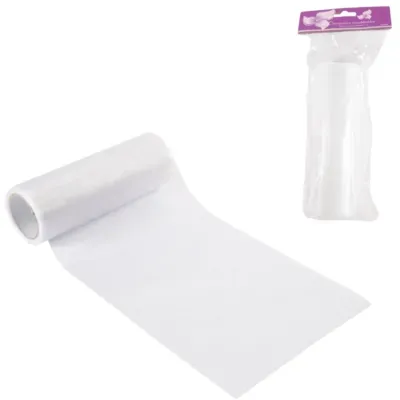 Organza op rol wit 15 cm x 10 m | 24 stuks