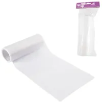 Organza op rol wit 15 cm x 10 m | 24 stuks - thumbnail