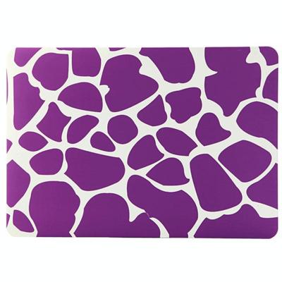 MacBook Air 13.3 inch Paars wit patroon hard Kunststof Hoesje / Case MacBook Air 13.3 inch Paars wit patroon hard Kunststof Hoesje / Case