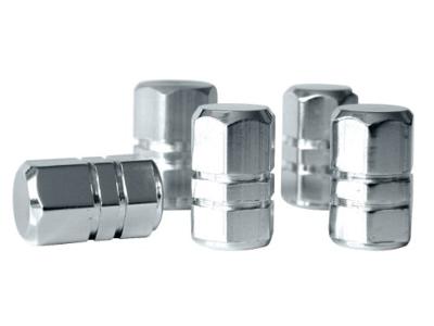 Eufab Ventielkap Set van 5 stuks Chroom