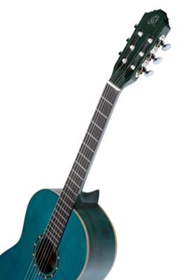 Ortega Family Series R121SNOC Full-Size Guitar Ocean Blue klassieke gitaar met gigbag