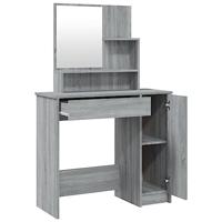 Kaptafelset 86,5x35x136 cm grijs sonoma - thumbnail