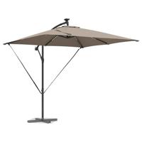 Cantilever Banana Parasol Taupe 249 x 249 x 250 cm - thumbnail