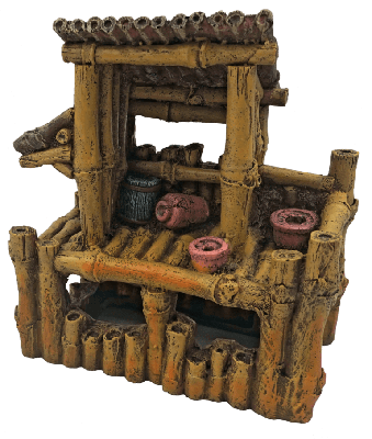 Superfish Bamboo House L - Duurzaam Aquarium Decor, Natuurlijke Uitstraling, Onderhoudsvriendelijk