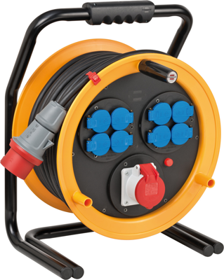 Brennenstuhl Brobusta CEE 1 IP44 kabelhaspel voor industrie/bouw | 40m | H07RN-F 5G2,5 FR - 1319104010