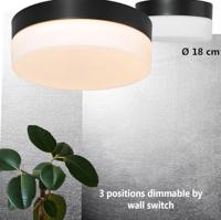Steinhauer Badkamer plafondlampIkaro Ø 18cm - 1362ZW - thumbnail