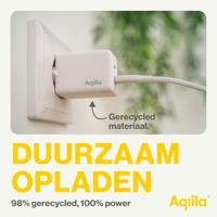 Aqiila W2 USB-oplader 45 W 2x USB-C USB PD Wit Binnen - thumbnail