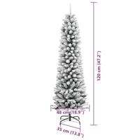 Kunstkerstboom met 150 LED Wit 120 cm PVC en Metaal en Plastic - thumbnail